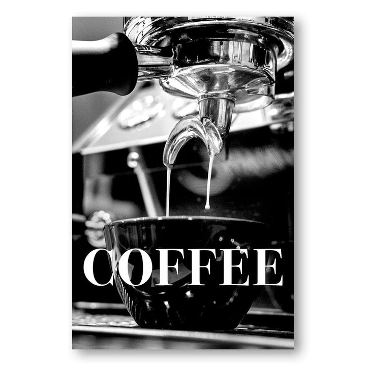 Coffee Text Contemporary Word Art Print