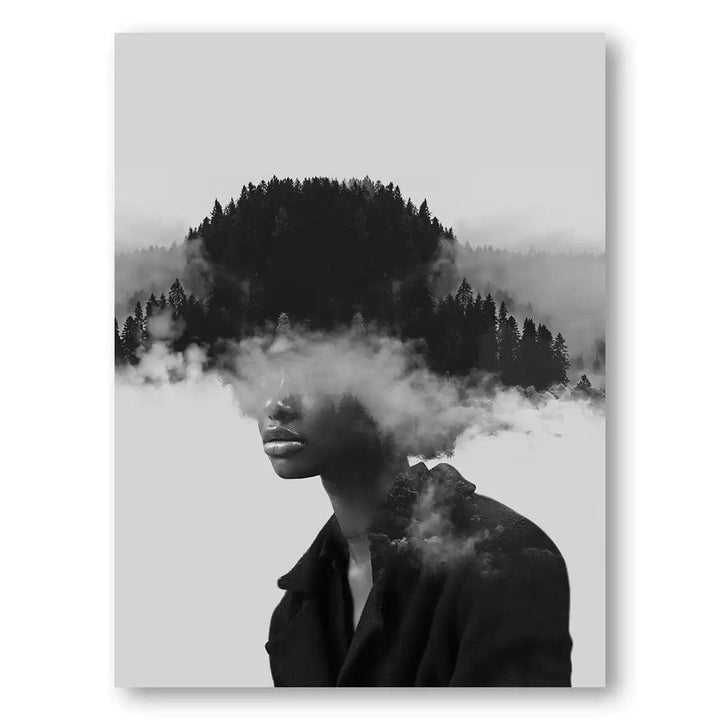 Mystic Silhouette Forest Print