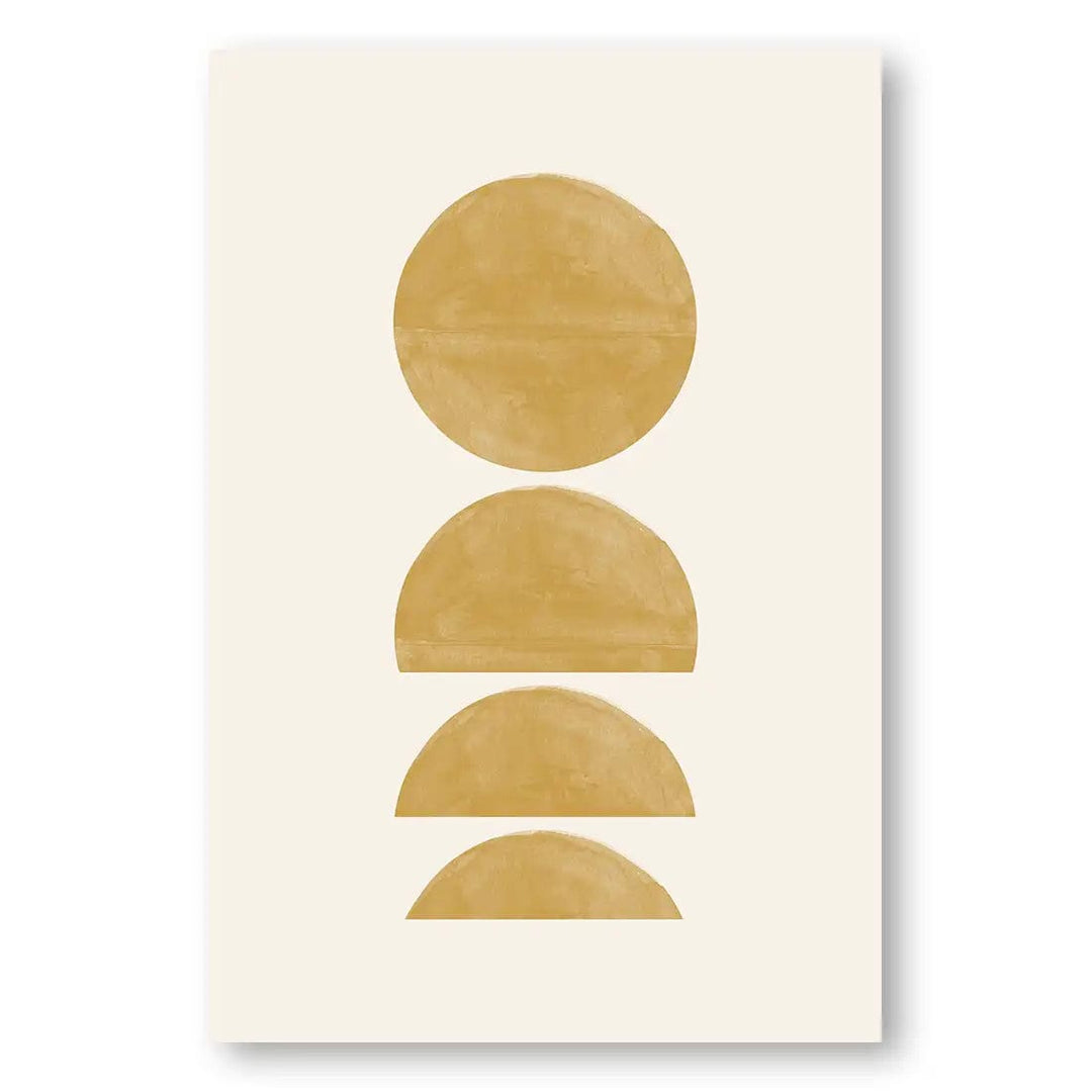 Minimalist Sunset Abstract Geometric Art Print