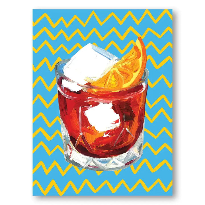 Citrus Zest Negroni Drinks Print