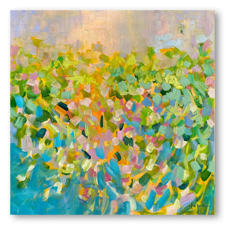 Sunrise on a Misty Morning Abstract Art Print