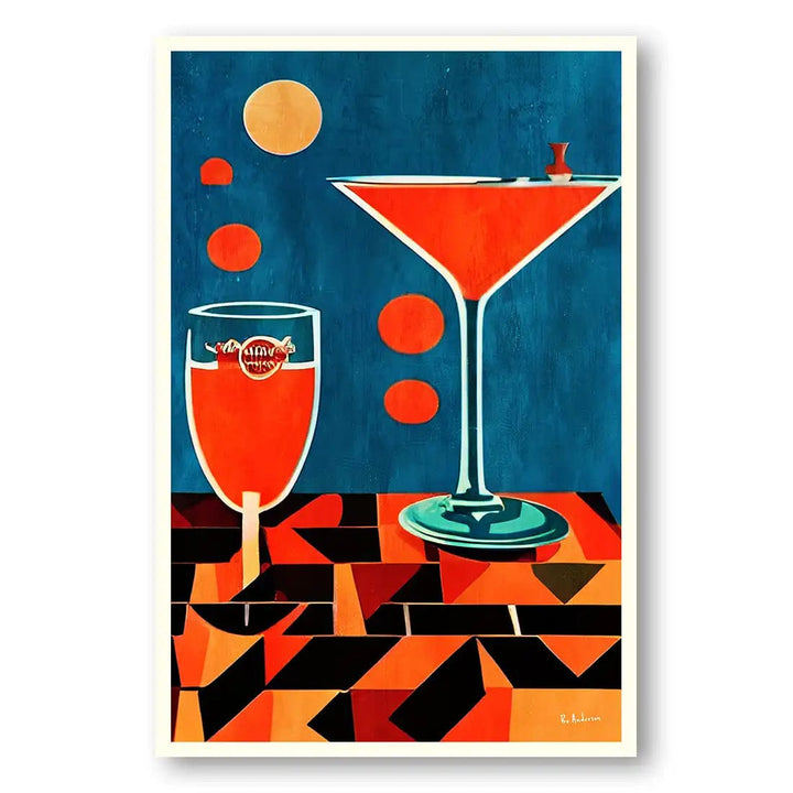 Cocktail Hour Charm Art Print