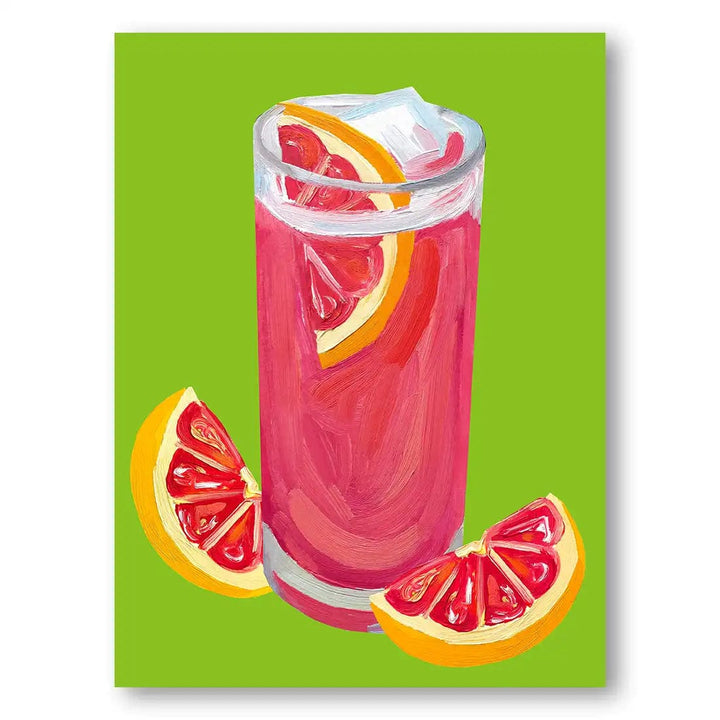 Citrus Splash Infinite Drinks Art Print