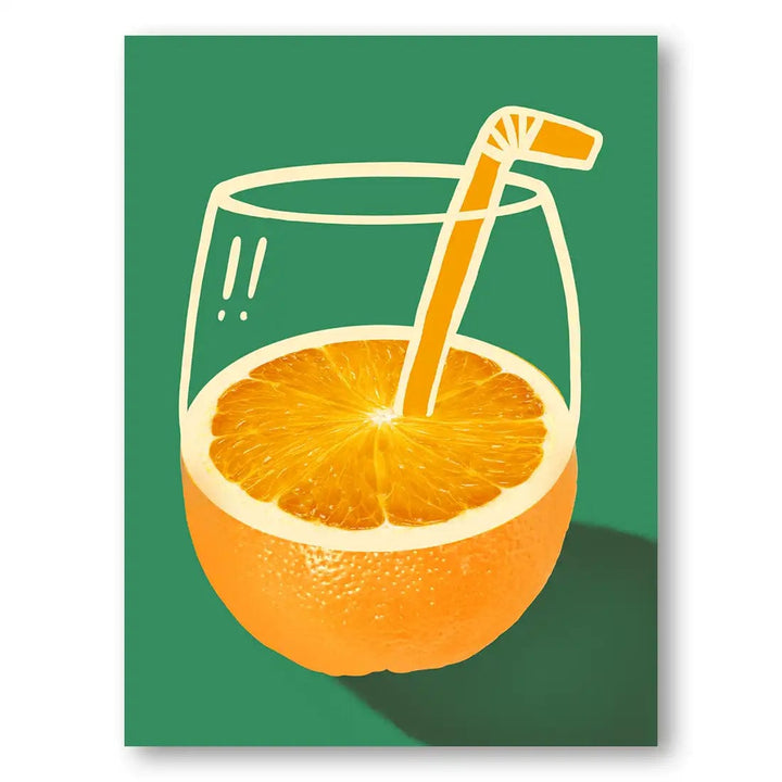 Citrus Zest Delight Drinks Art Print