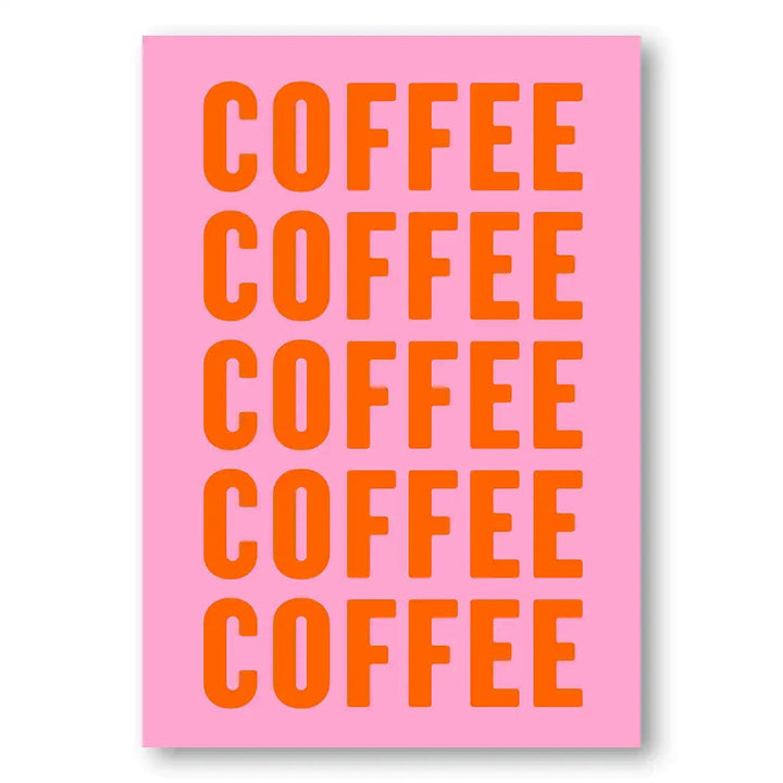Caffeine Medley Word Art Print