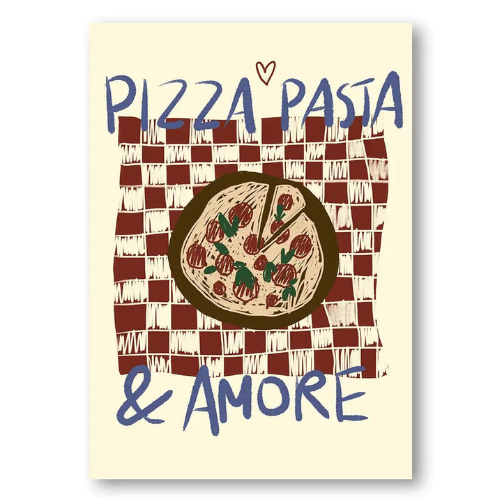 Pizza Pasta & Amore by Studio Dolci Print