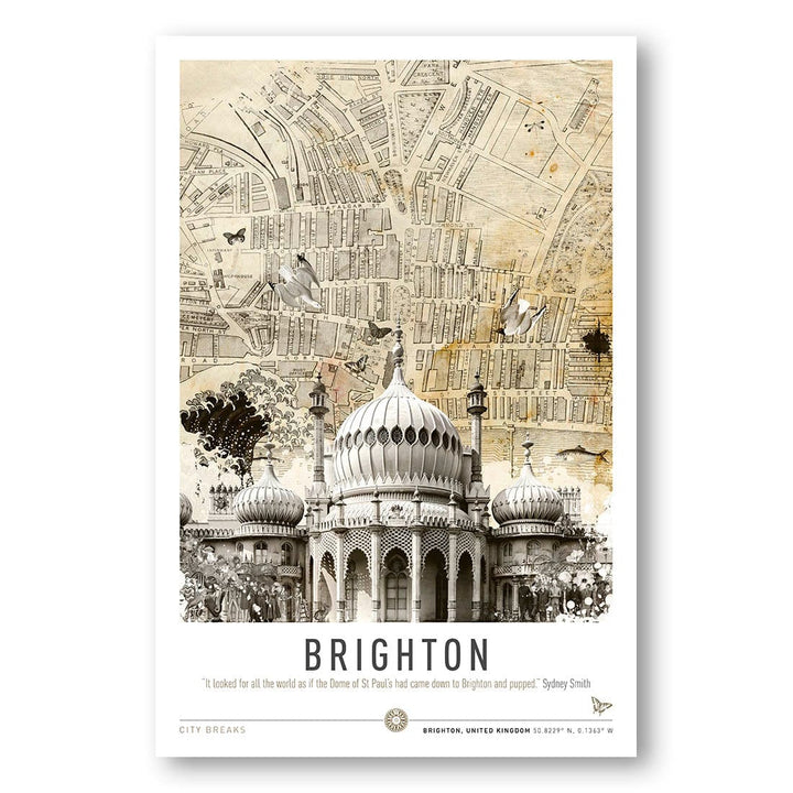 Brighton (City Breaks) by Simon Goggin Travel Poster