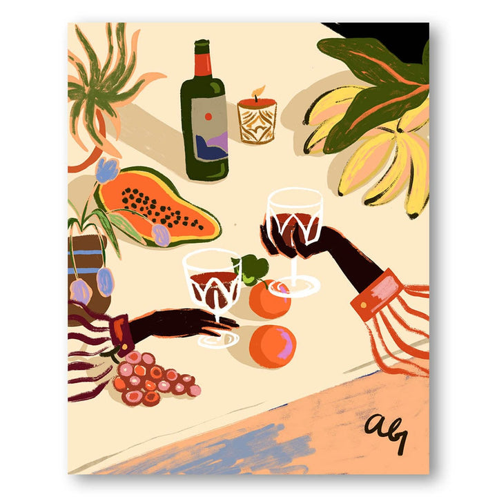 Cheers To You by Arty Guava Art Print