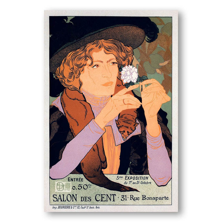 Affiche pour le Salon des Cent 5e Exposition dArt by Georges de Feure Art Print