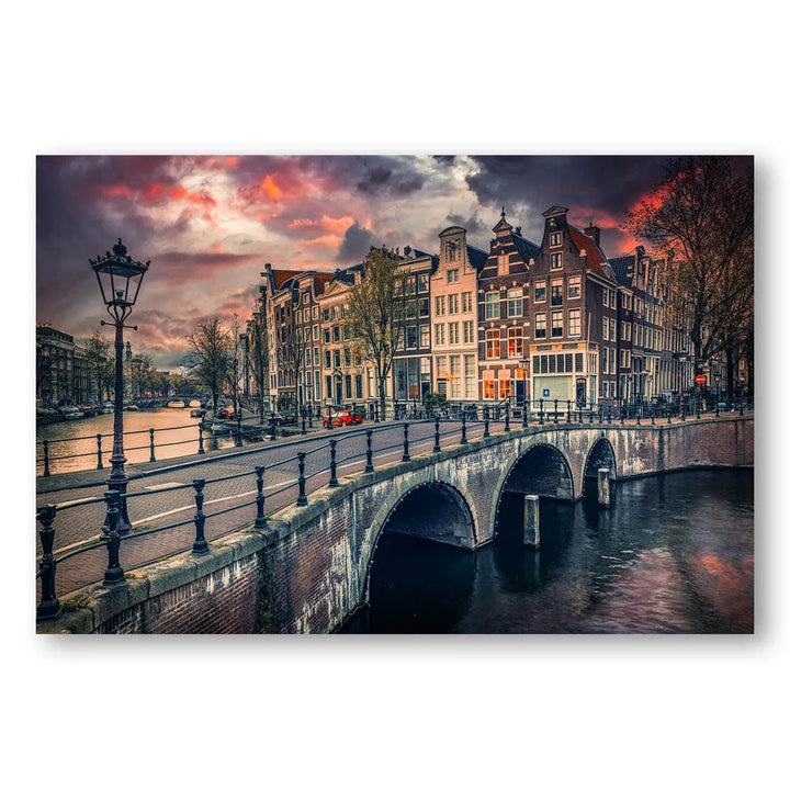 Amsterdam Canal Sunset Photo Print