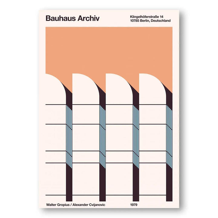 Bauhaus Archiv Columns Art Print