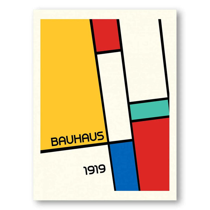 Bauhaus Geometric Retrospective Art Print