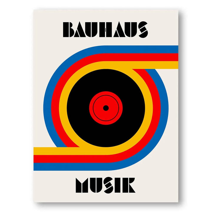 Bauhaus Vinyl Spin Art Print