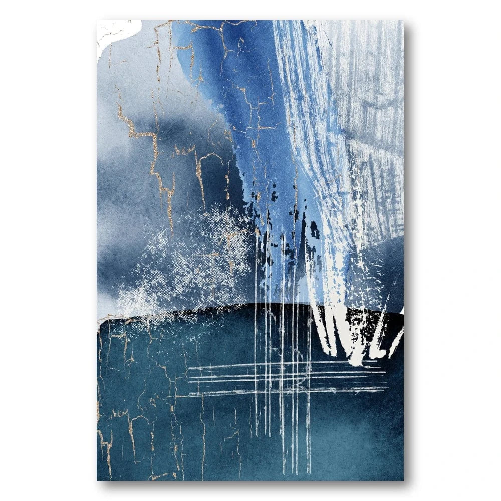 Abstract Blue Lagoon 3 Art Print