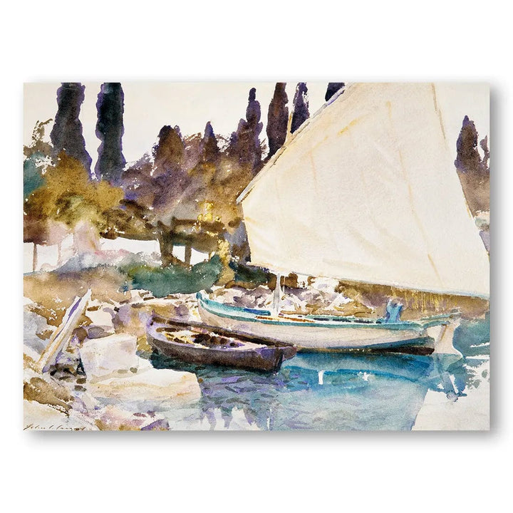 Boats by John Singer Sargent Vintage Art Print