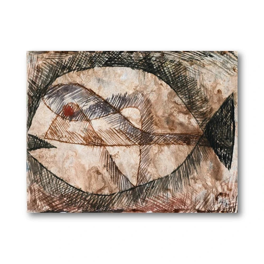 Abstract Fish by Paul Klee Art Print
