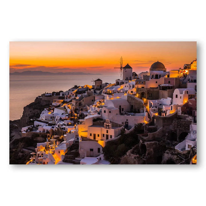 Calispera Sunset Over Santorini Photo Print