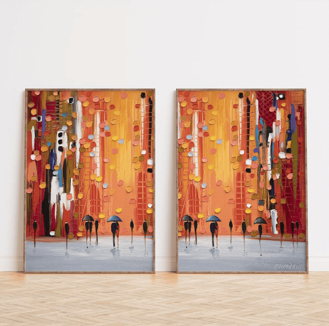 "Metropolitan Twilight" - Urban Life Series Art Set