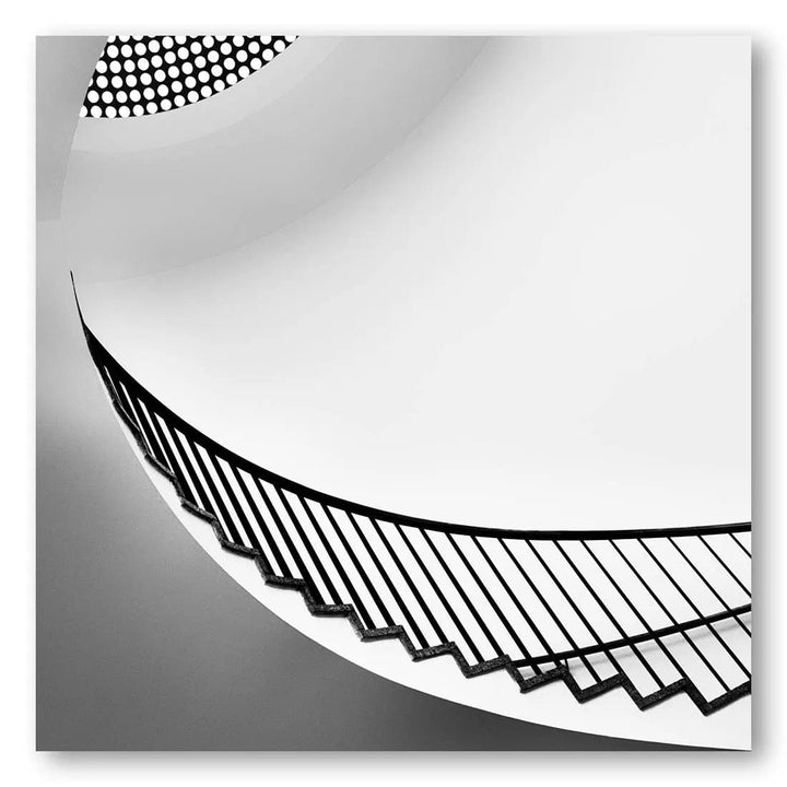 Curving Upward Stairway Photo Print