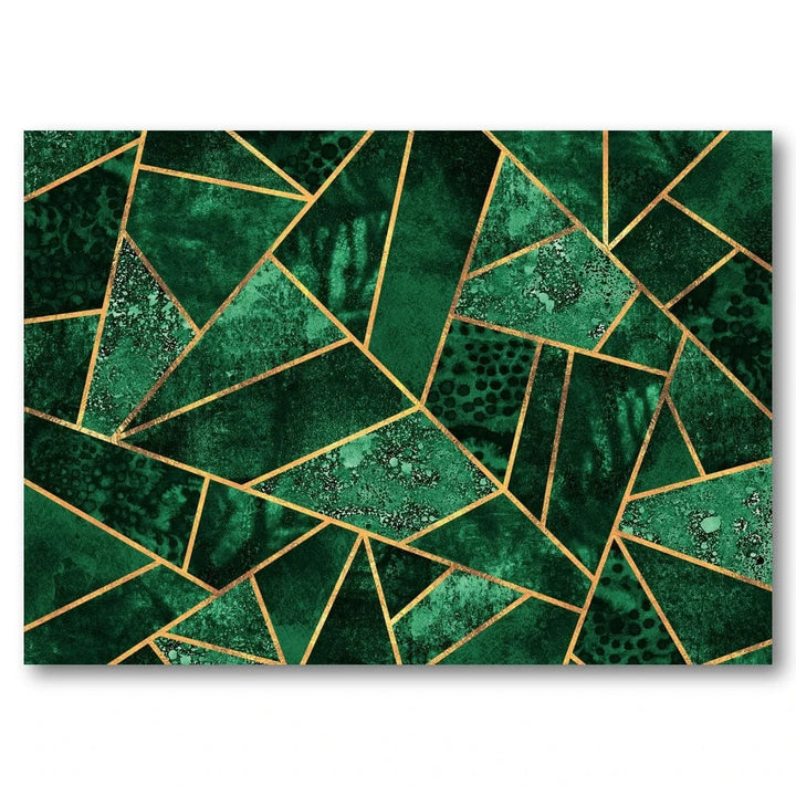 Emerald Geometric Art Print