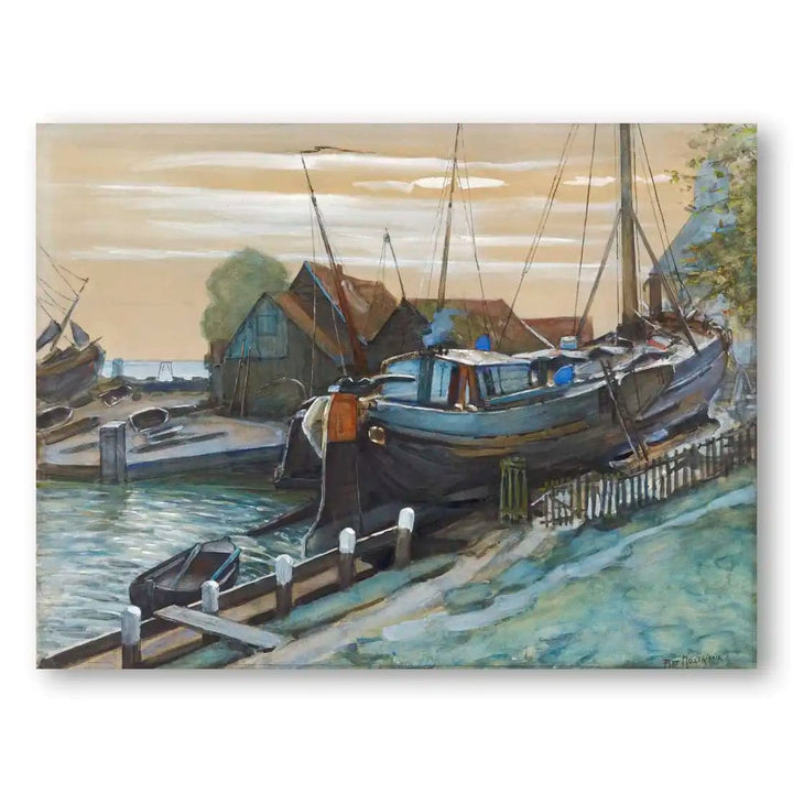 Drydock at Durgendam Coastal Art Print