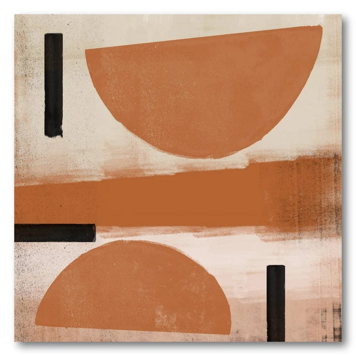 Terracotta Harmony Abstract Art Print
