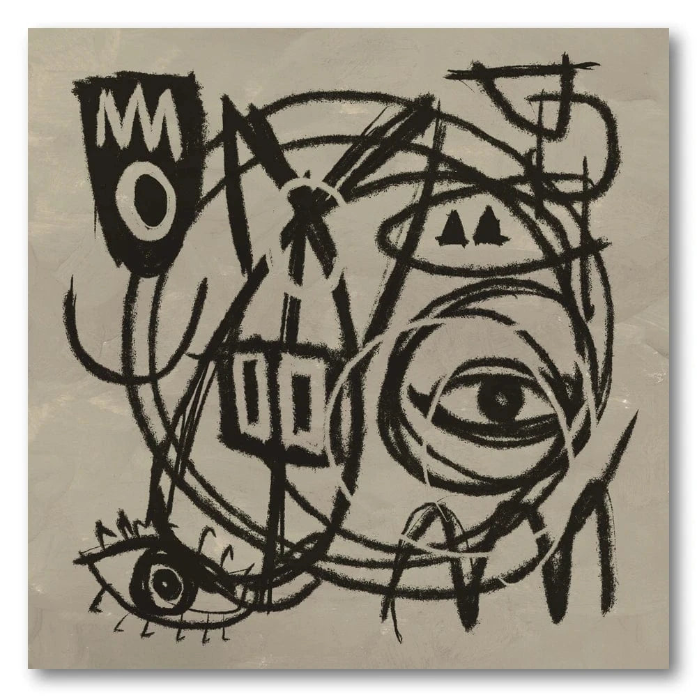 Monochrome Tribal Vision Art Print