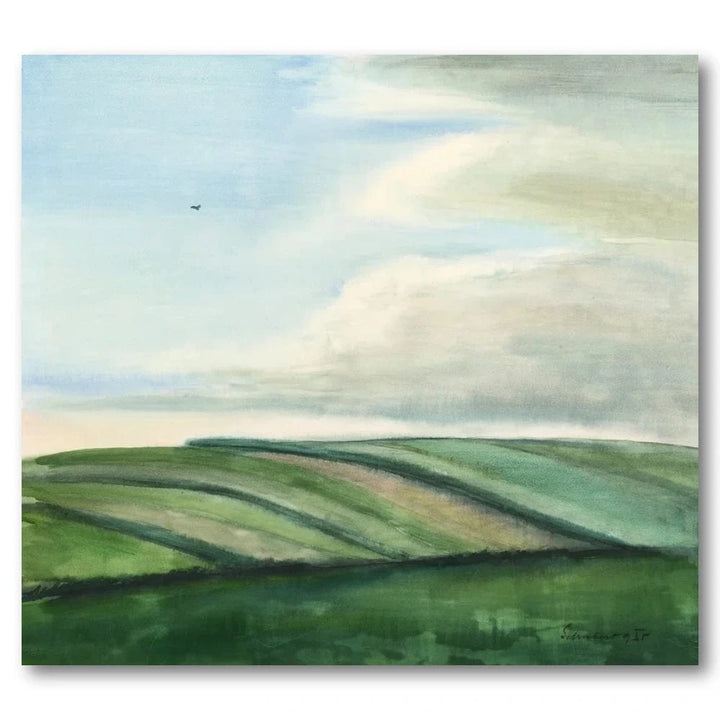 Fields by Julius Schubert Art Print