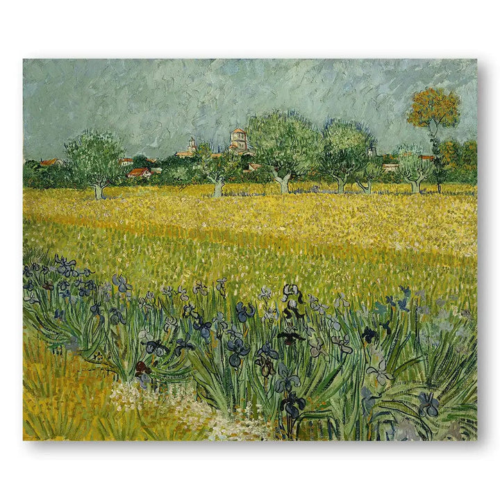 Arles in Bloom by Vincent Van Gogh Vintage Art Print