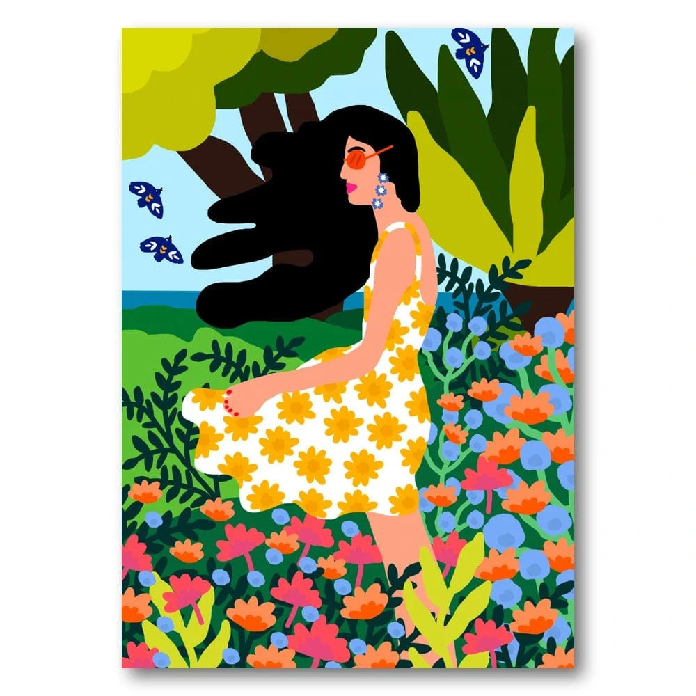 Summer Breeze Floral Paradise Art Print