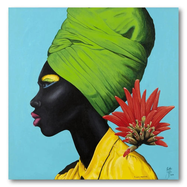 Floral Profile Art Print