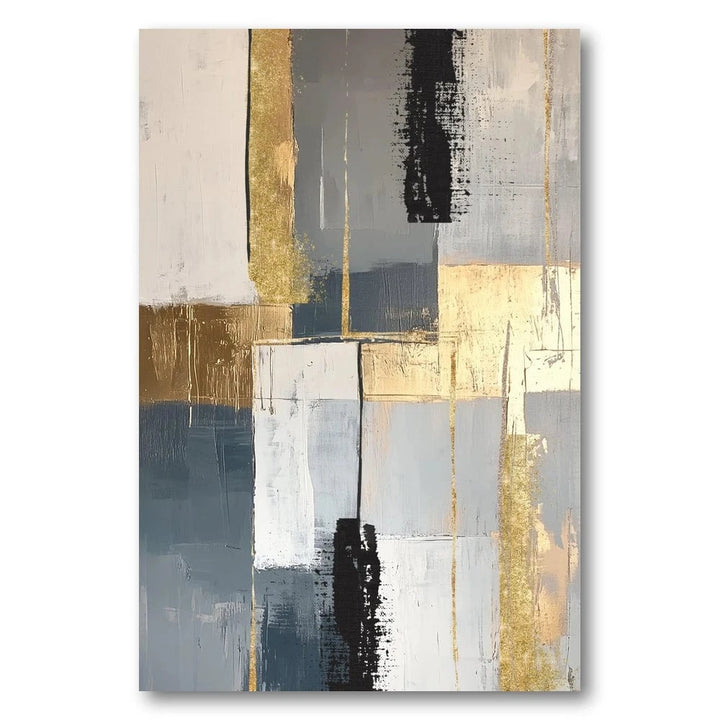 Golden Abstract 1 Art Print