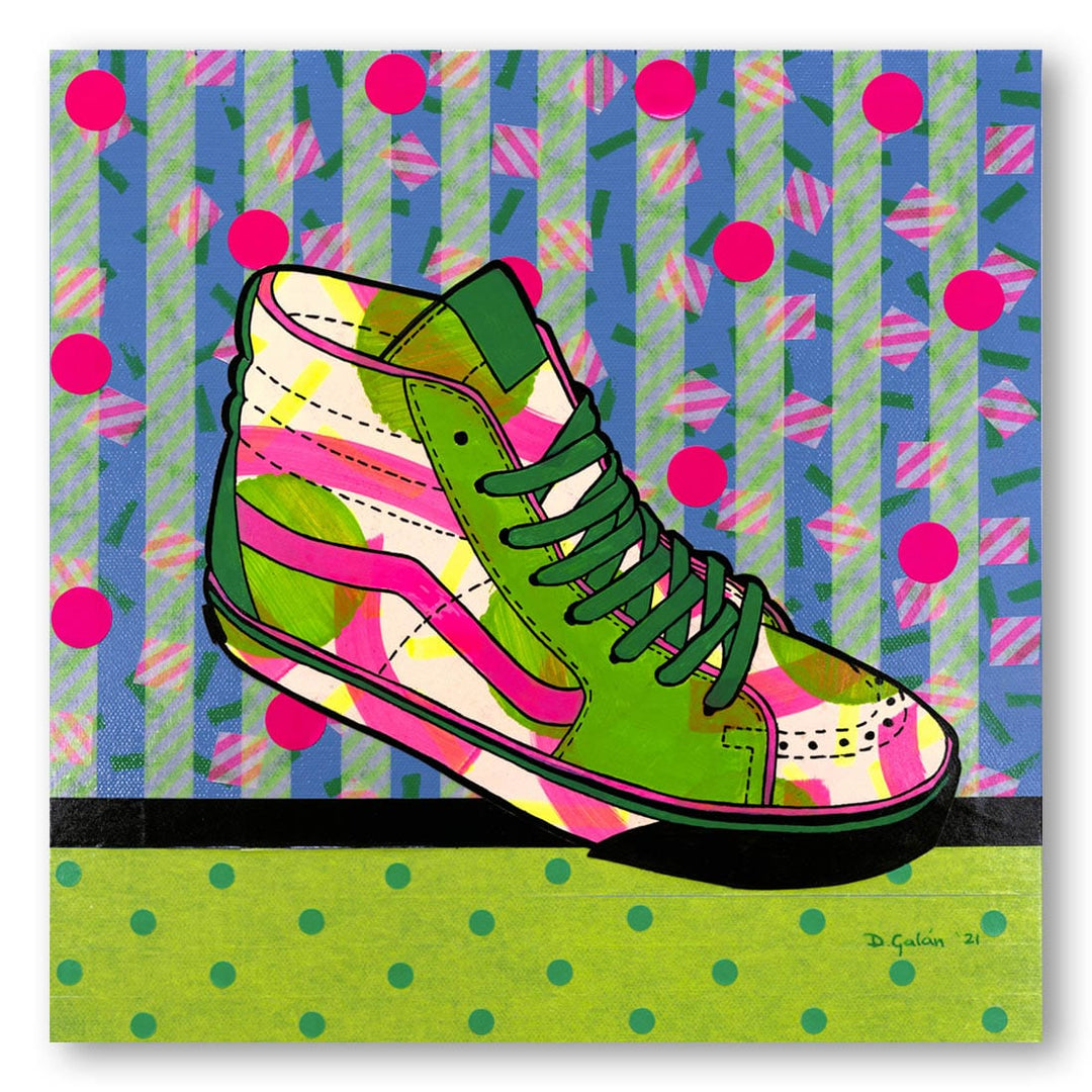 Green Sneaker Fantasy -  Art Print