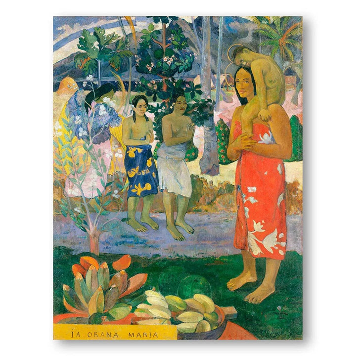 Hail Mary Art Print By Paul Gauguin