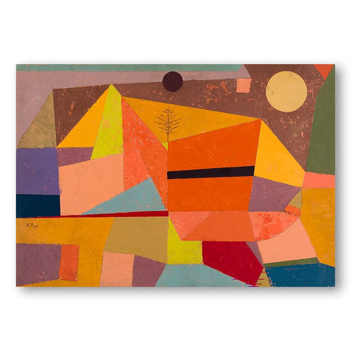 Heitere Gebirgslandschaft by Paul Klee Art Print