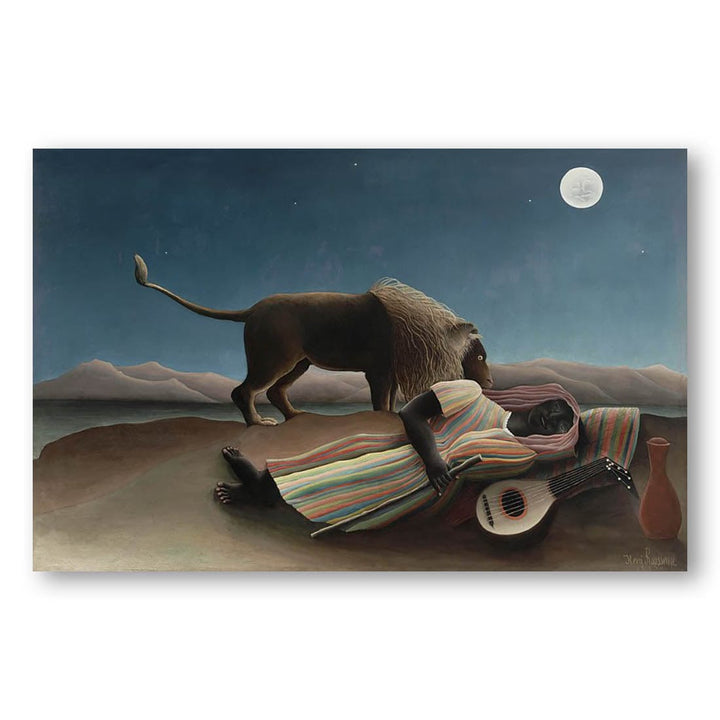 The Sleeping Gypsy by Henri Rousseau Art Print
