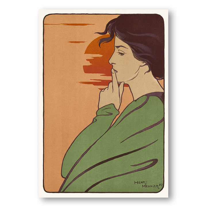 LHeure du silence by Henri Meunier Art Print