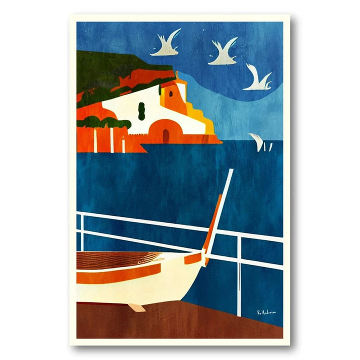 Azure Corsican Serenity Art Print