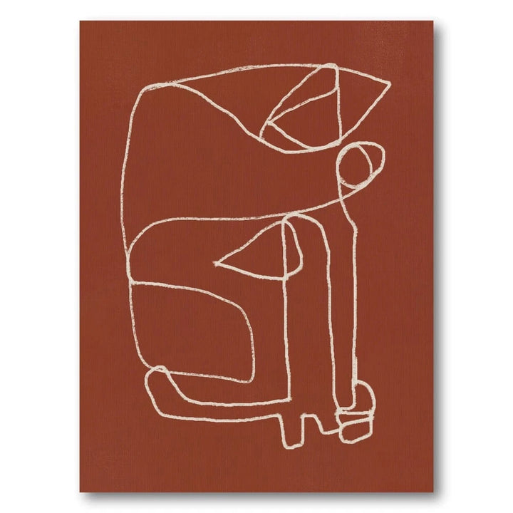 Terracotta Modern Elegance Art Print