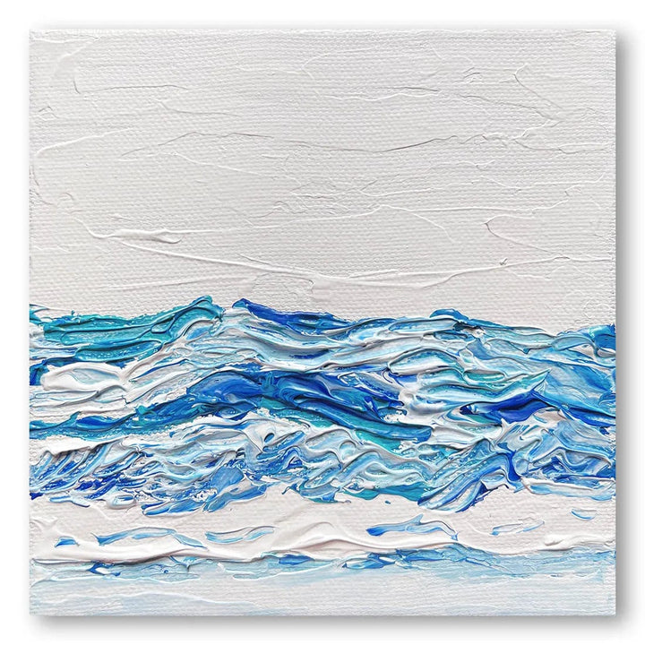 Misty Morning Waves Art Print