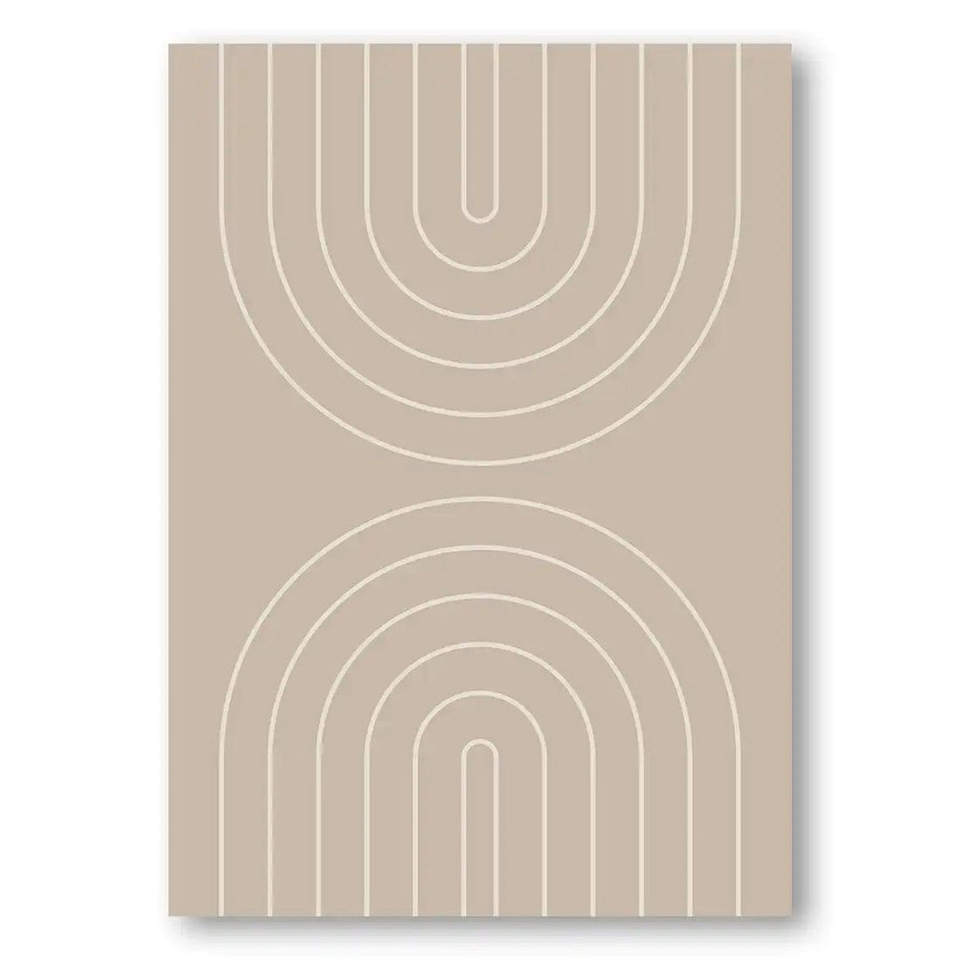 Neutral Abstract Boho Modern Art Print 2