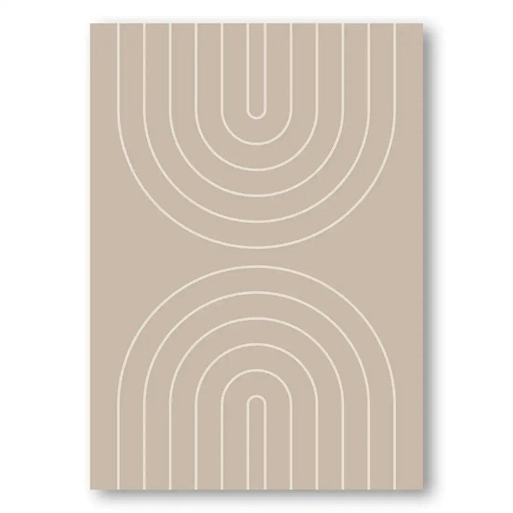 Neutral Abstract Boho Modern Art Print 2