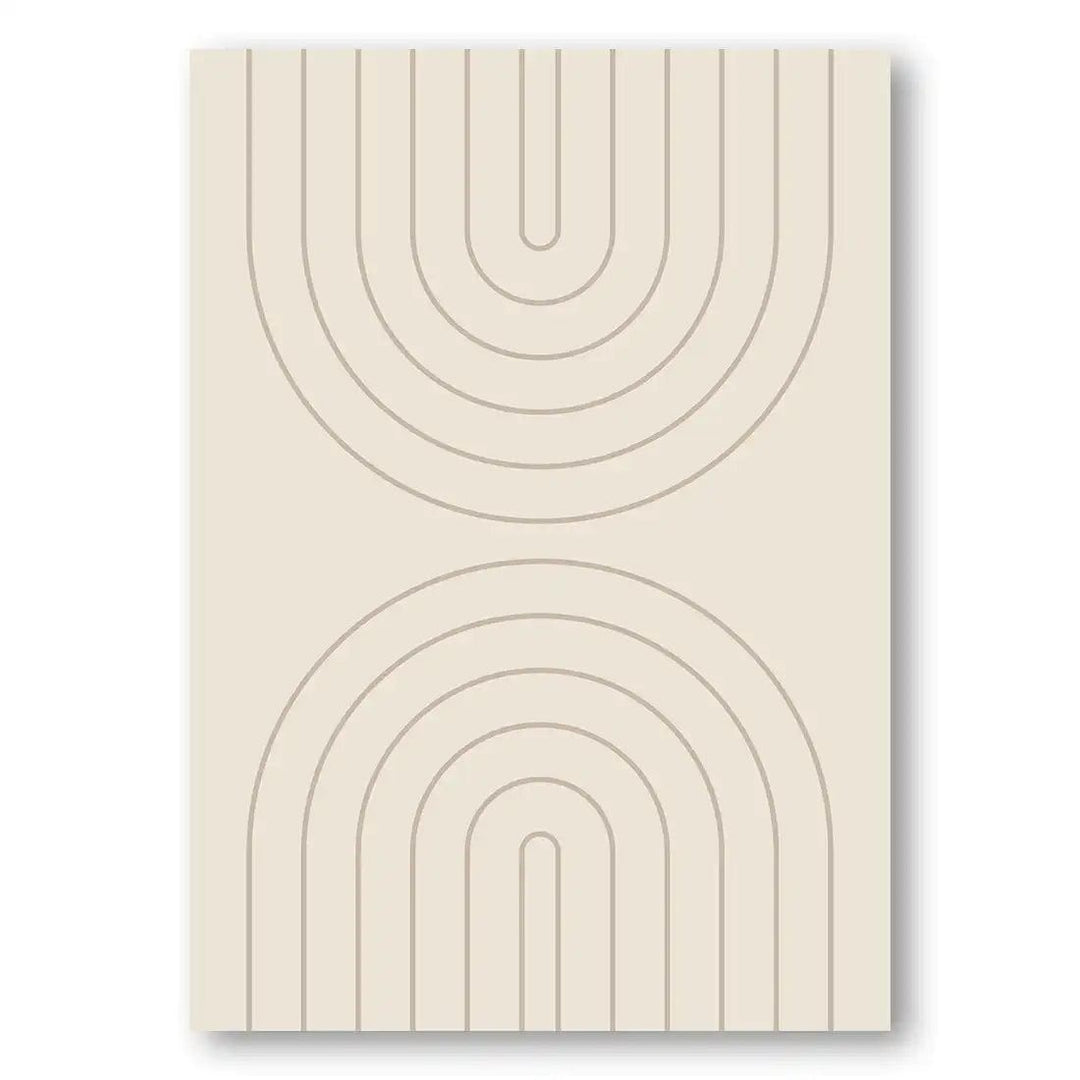 Neutral Abstract Boho Modern Art Print 3