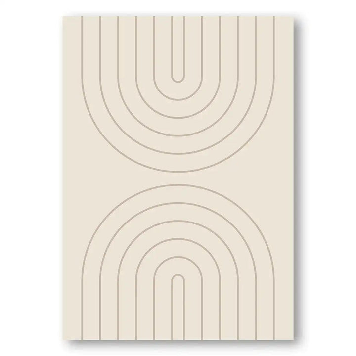 Neutral Abstract Boho Modern Art Print 3