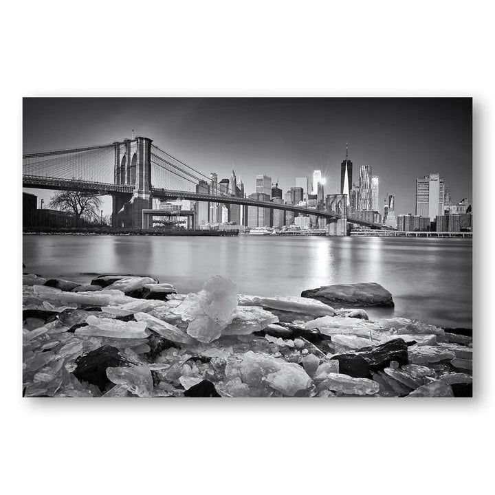 Brooklyn Bridge Frozen Waters Photo Print