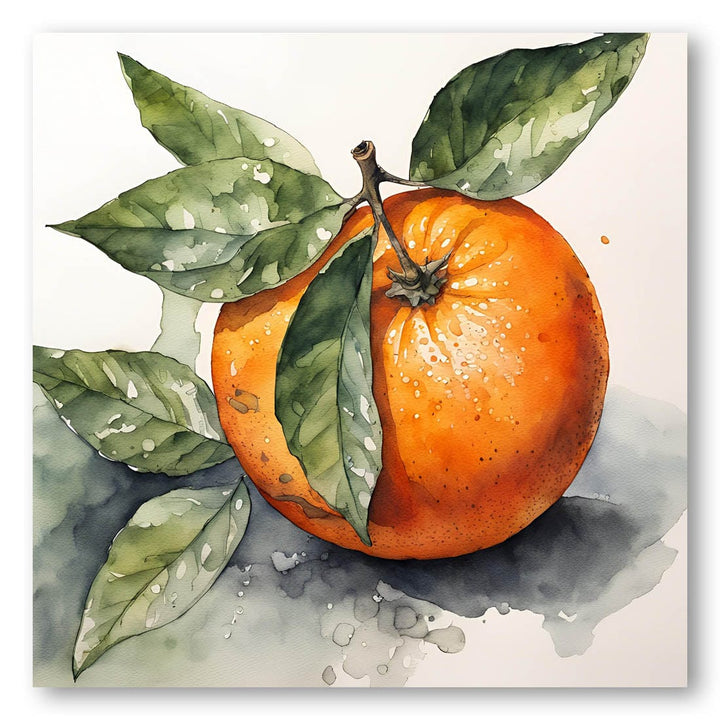 Orange, Aquarell, Ink - watercolor painting Art Print By Ohkimiko