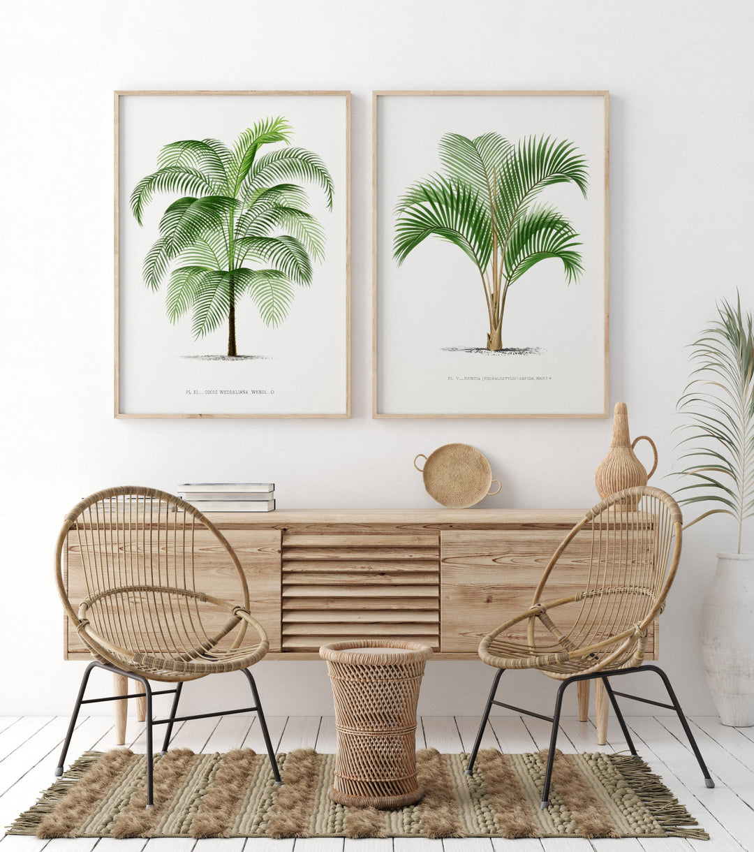 Pair of Vintage Palm Art Prints 5