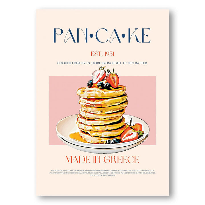 Greek Pancake -  Art Print