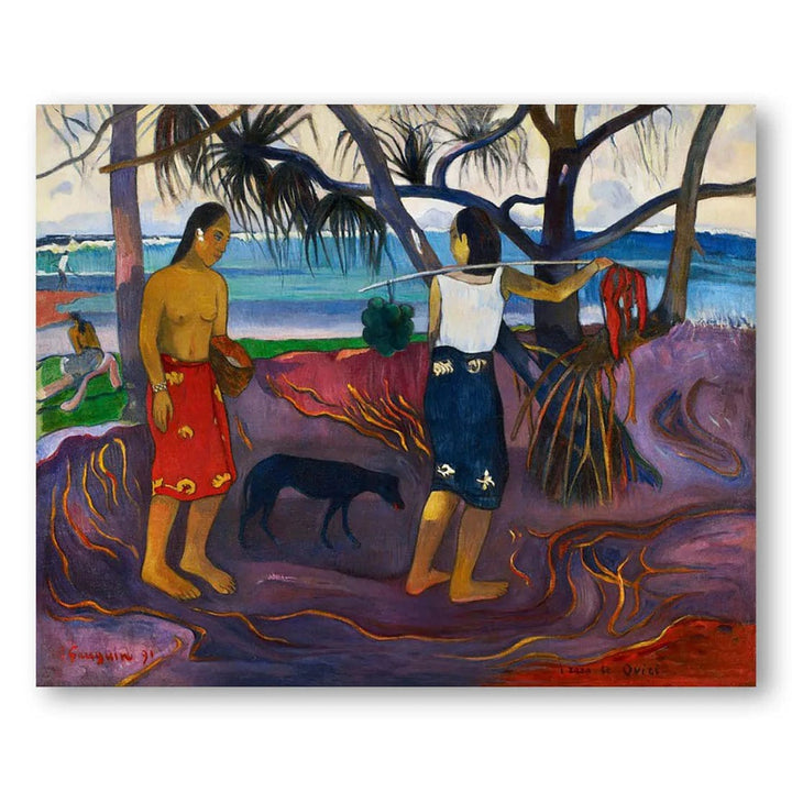 Raro Te Oviri Art Print By Paul Gauguin