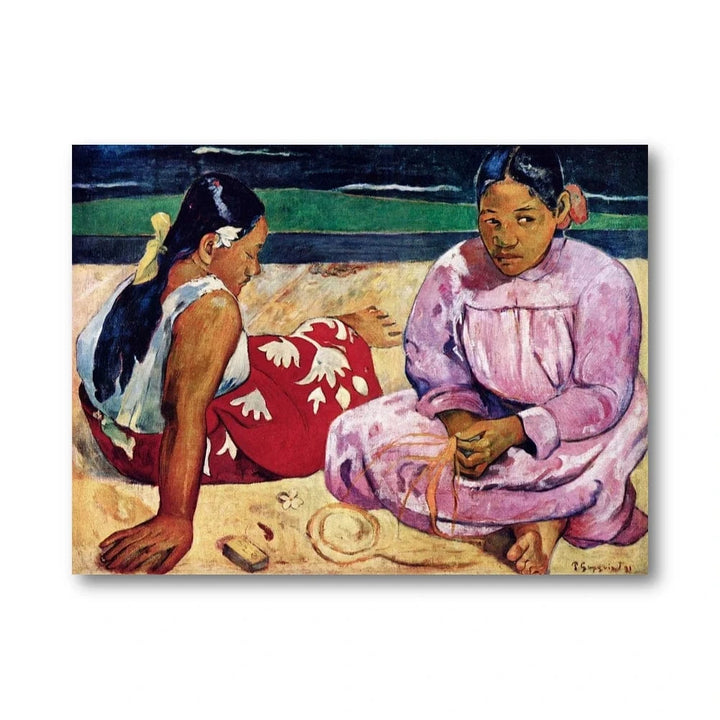 Tahitian Beach Women Art Print
